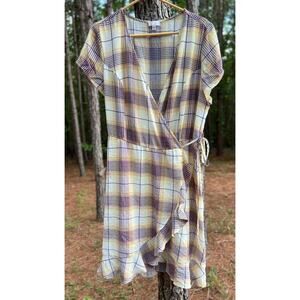 C Plaid Wrap dress size 1X